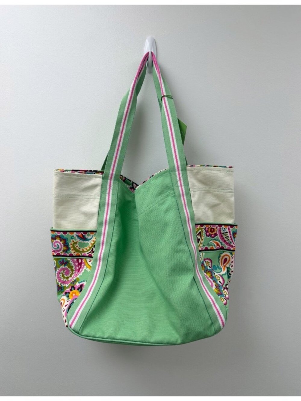 Vera Bradley Tutti Frutti Large Canvas Tote Bag NWT